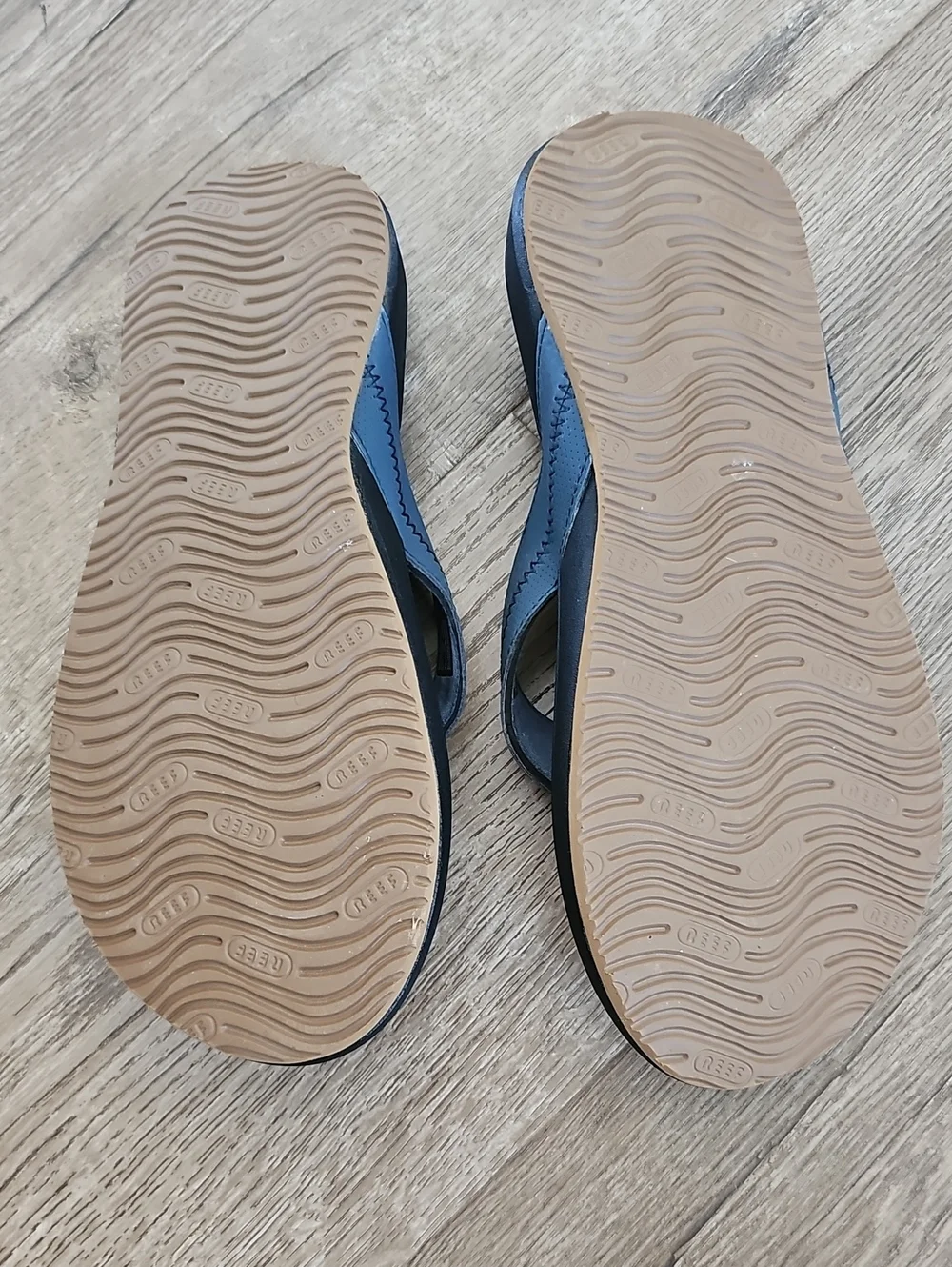 Men's REEF Flip Flops Dark Blue Cushion Phantom 2.0 sz 8 US